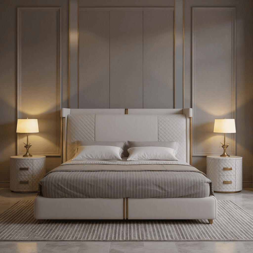King Hydraulic Storage Bed Set