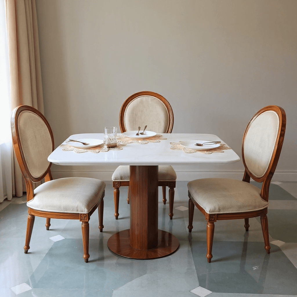 Custom 6-Seater Dining Table Set