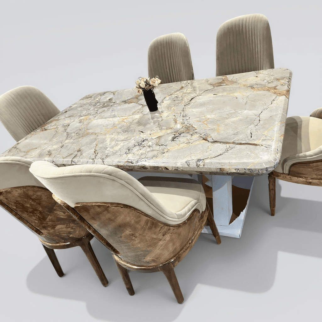 Custom Marble Dining Set