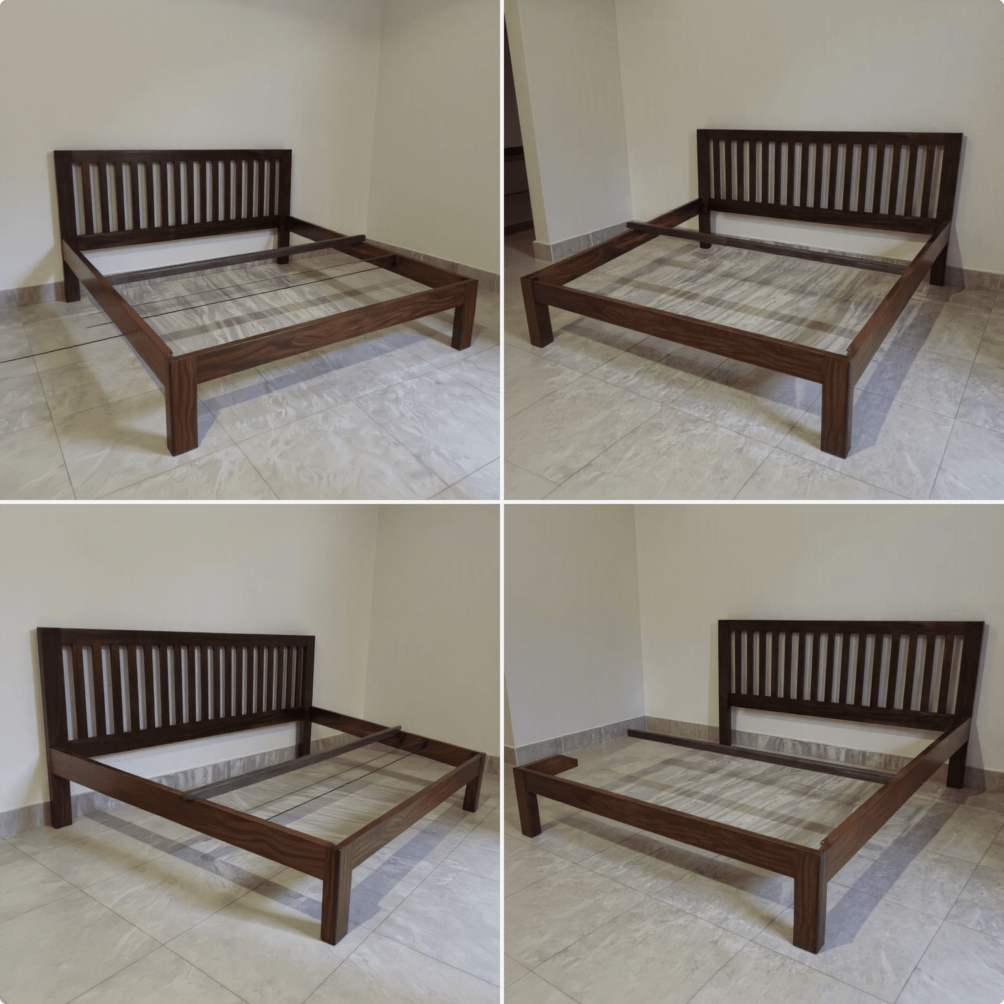 Sheesham Wood King Platform Bed