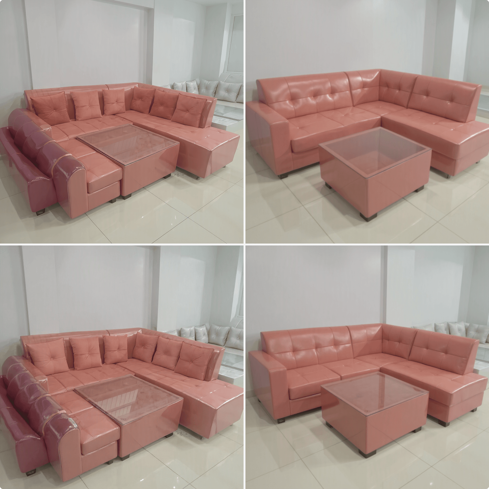 Custom L Shape Sofa Set
