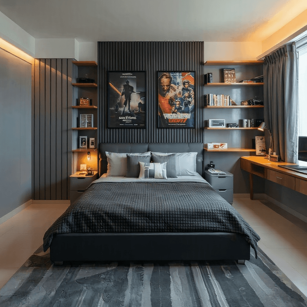 King Size Teak Storage Bed