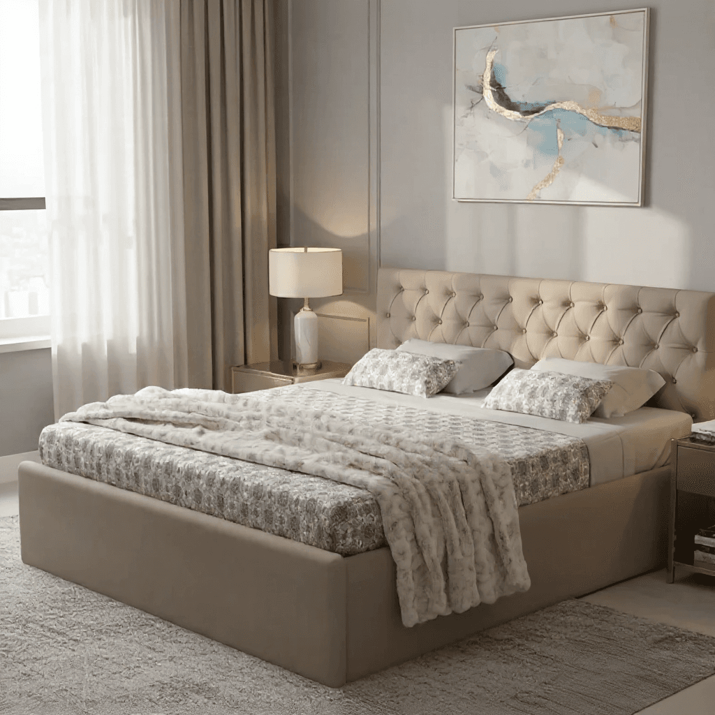 Queen Hydraulic Storage Bed Set