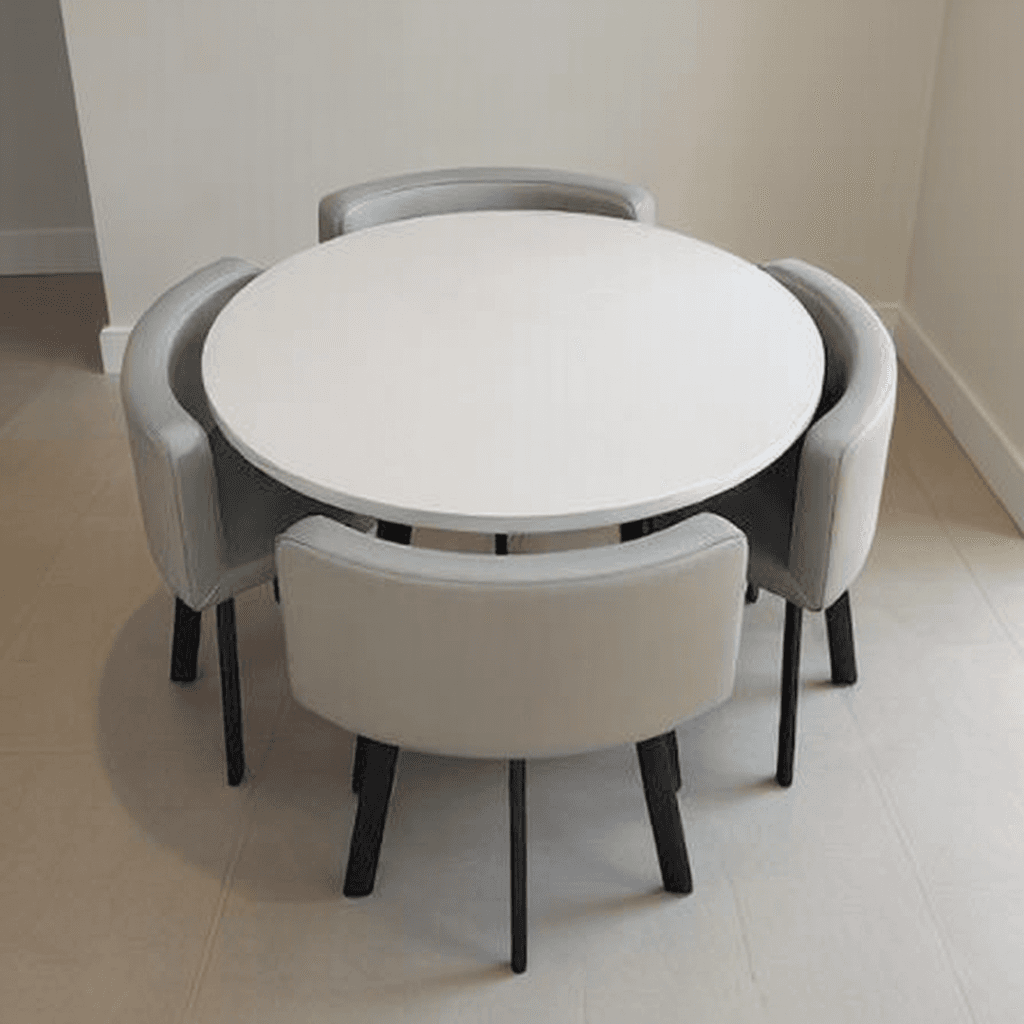 Marble Top Dining Table Set
