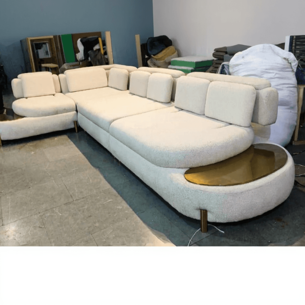Custom 5‑Seater Curved Sofa Set