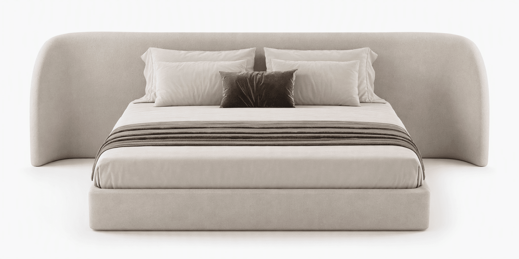 King Size Hydraulic Storage Bed with Side Tables