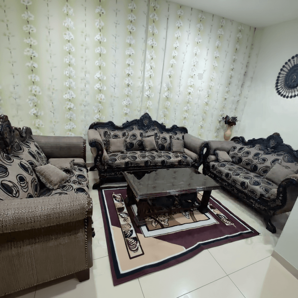 7 Seater Wooden Carved Sofa Set