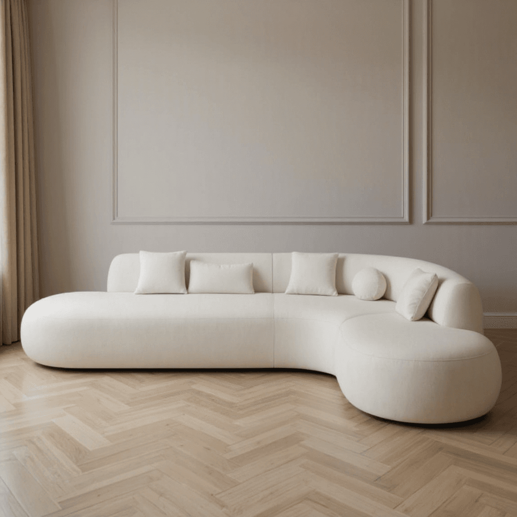 Custom 7-Seater Curved Sofa