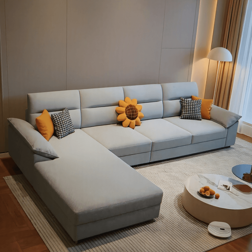 5 Seater L Shape Sofa With Storage