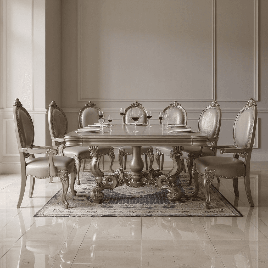 6 Seater Dining Table Set