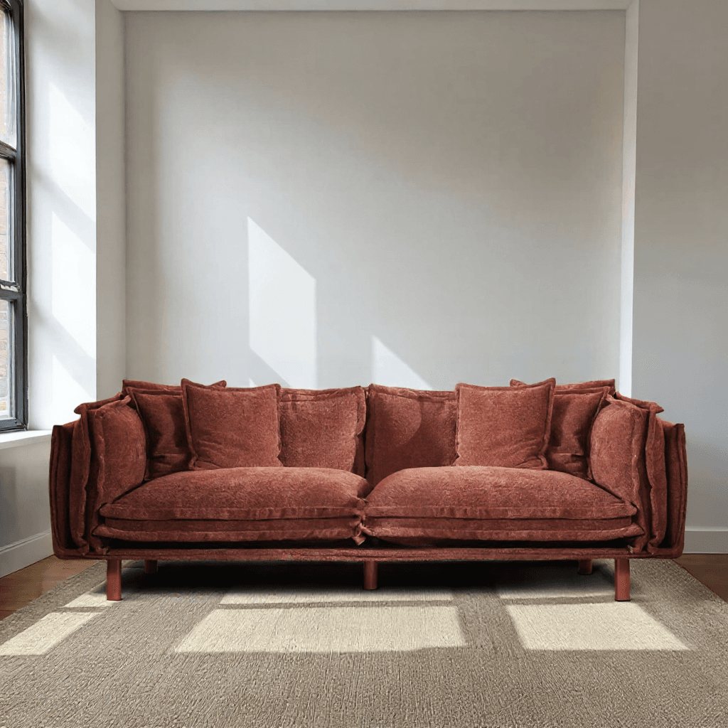 Custom 5‑Seater Sofa with Center Table