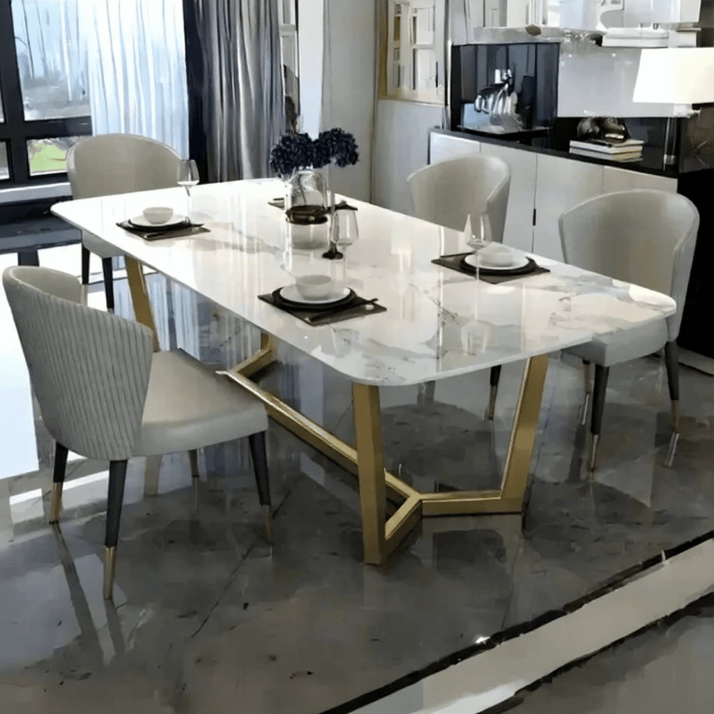 Custom Marble Dining Set