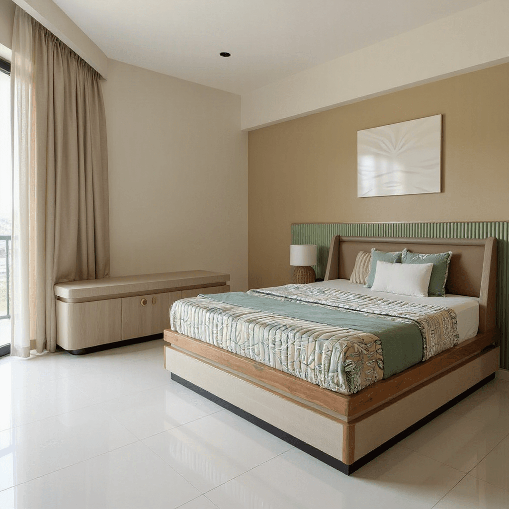 Queen Hydraulic Storage Bed Set