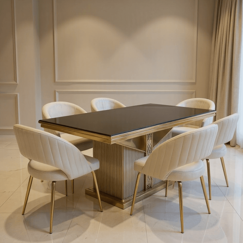Custom Dining Table with Chairs