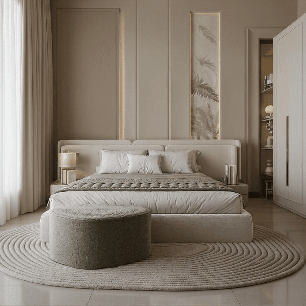 King Hydraulic Storage Bed with Side Tables