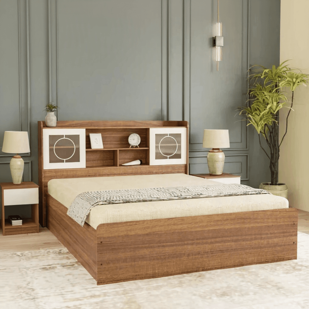 King Size Hydraulic Storage Bed Set