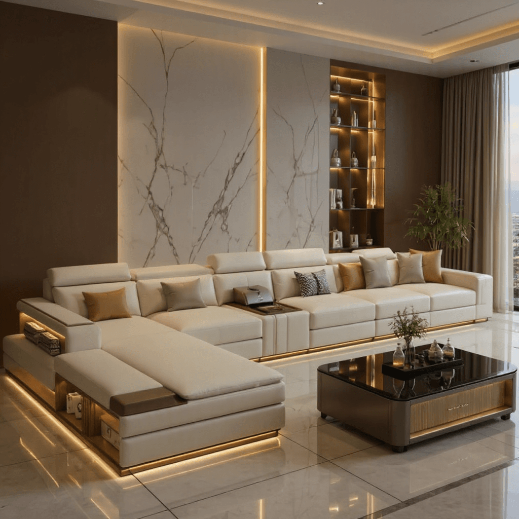 10-Seater U-Shaped Sofa