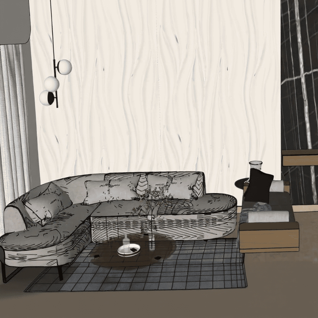 Custom 7‑Seater Curved Sofa Set