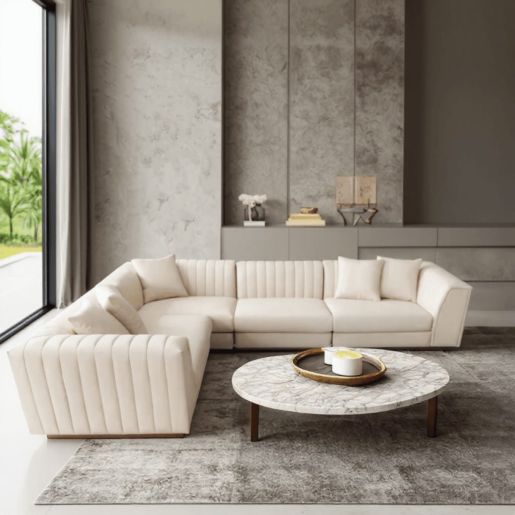 Custom 5-Seater L-Shape Sofa