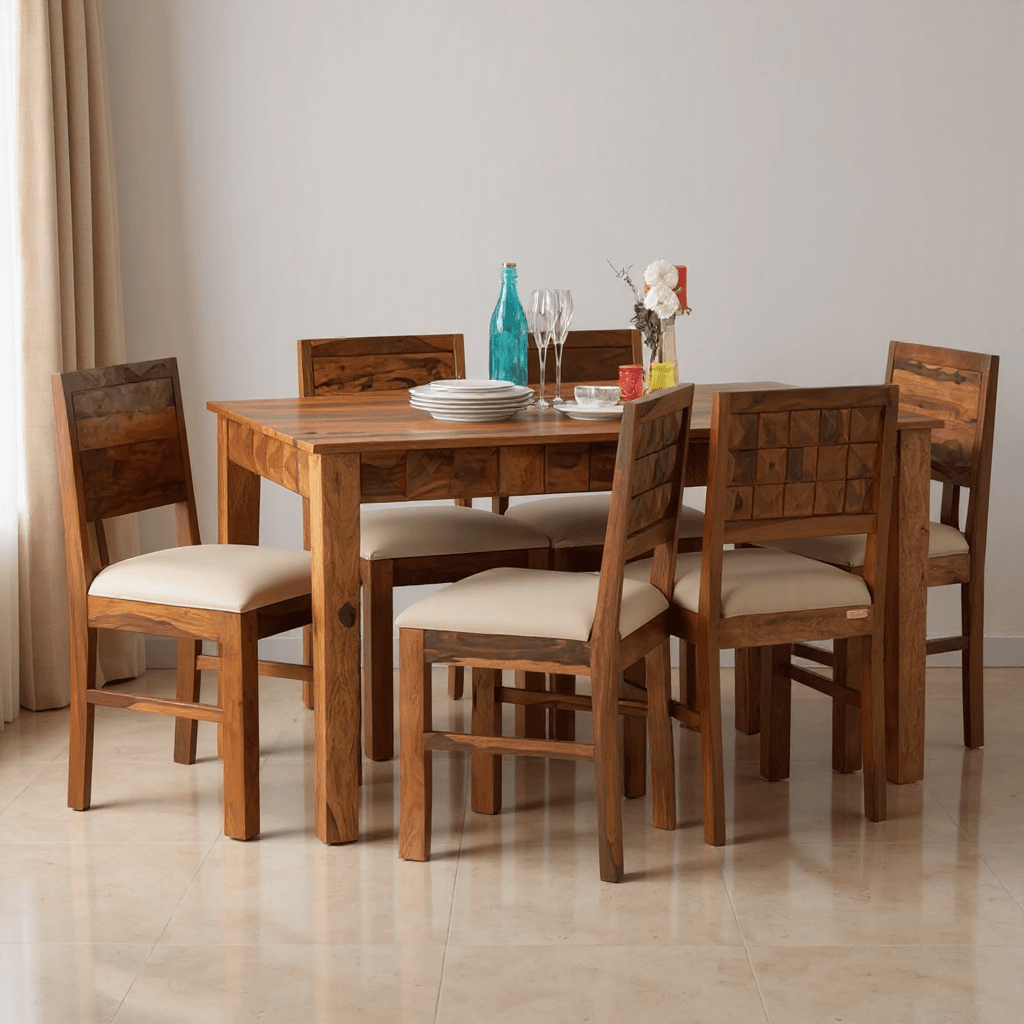6 Seater Dining Table Set