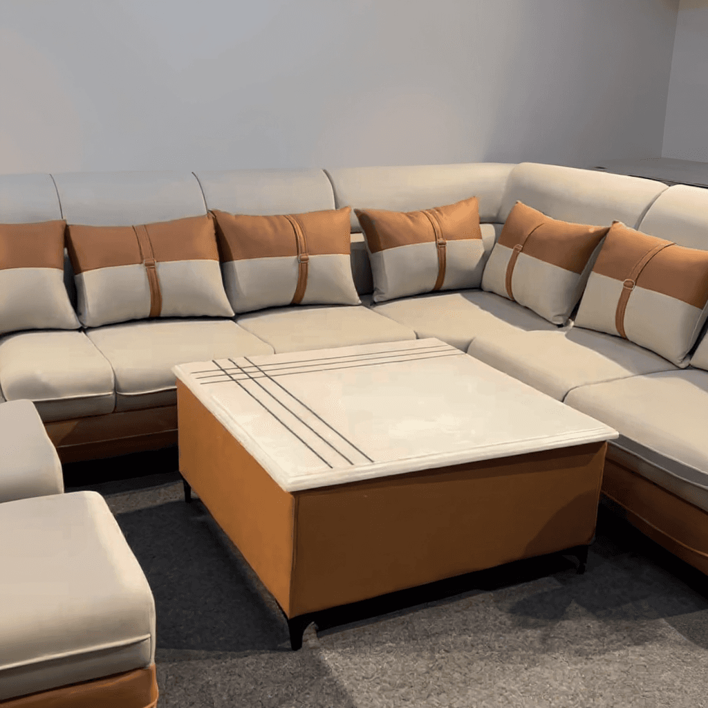 Custom 6 Seater L Shape Sofa