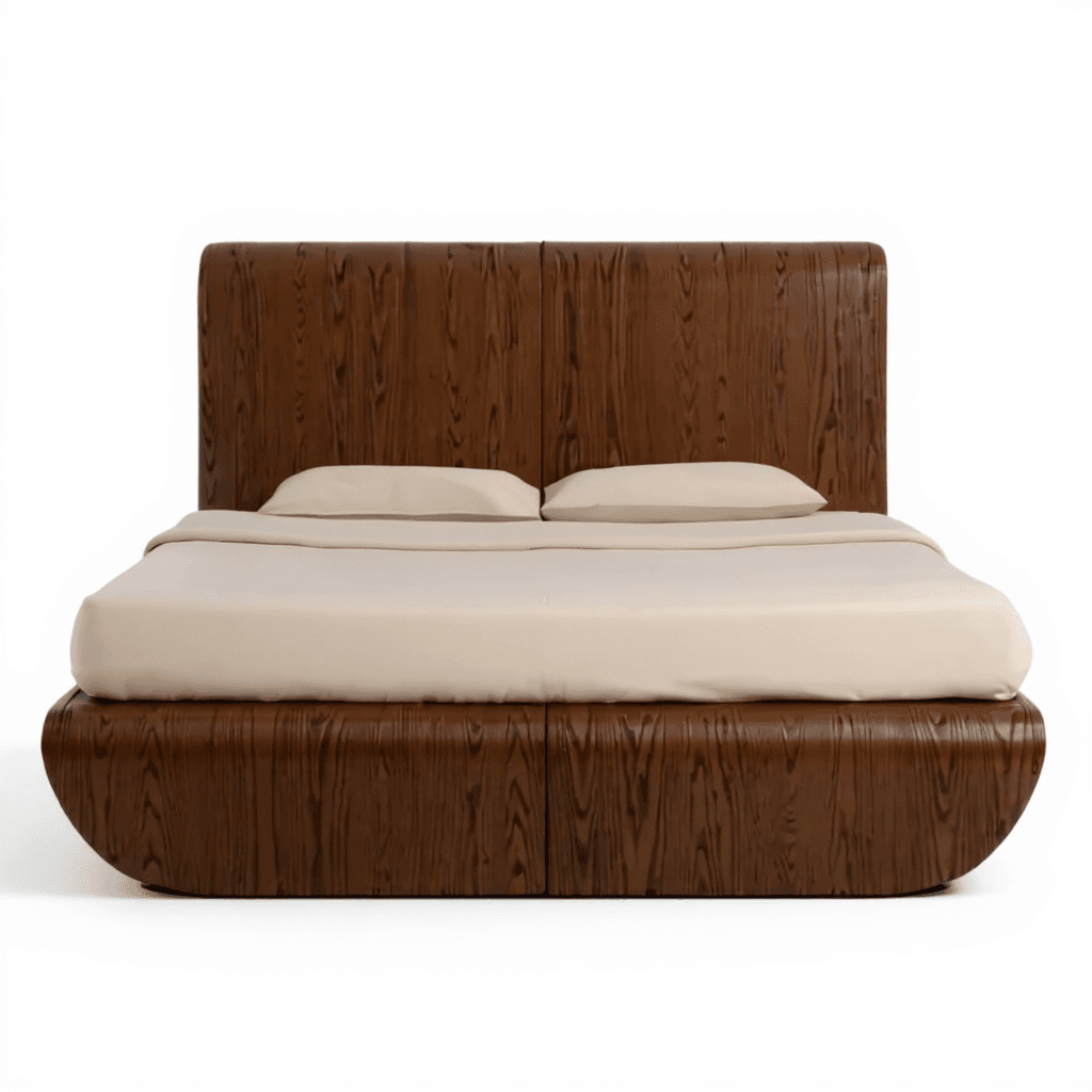 King Size Teak Hydraulic Storage Bed