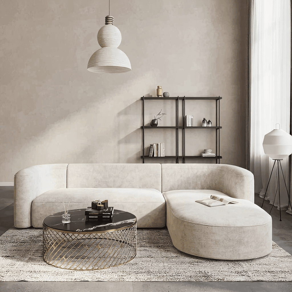 Custom 5 Seater Curved Sofa