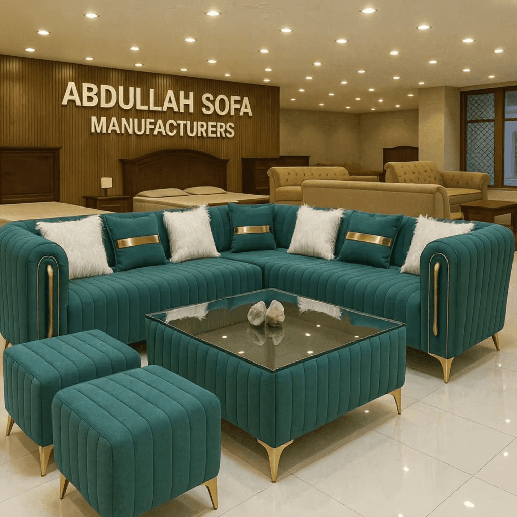 Custom 8 Seater Sofa With Center Table