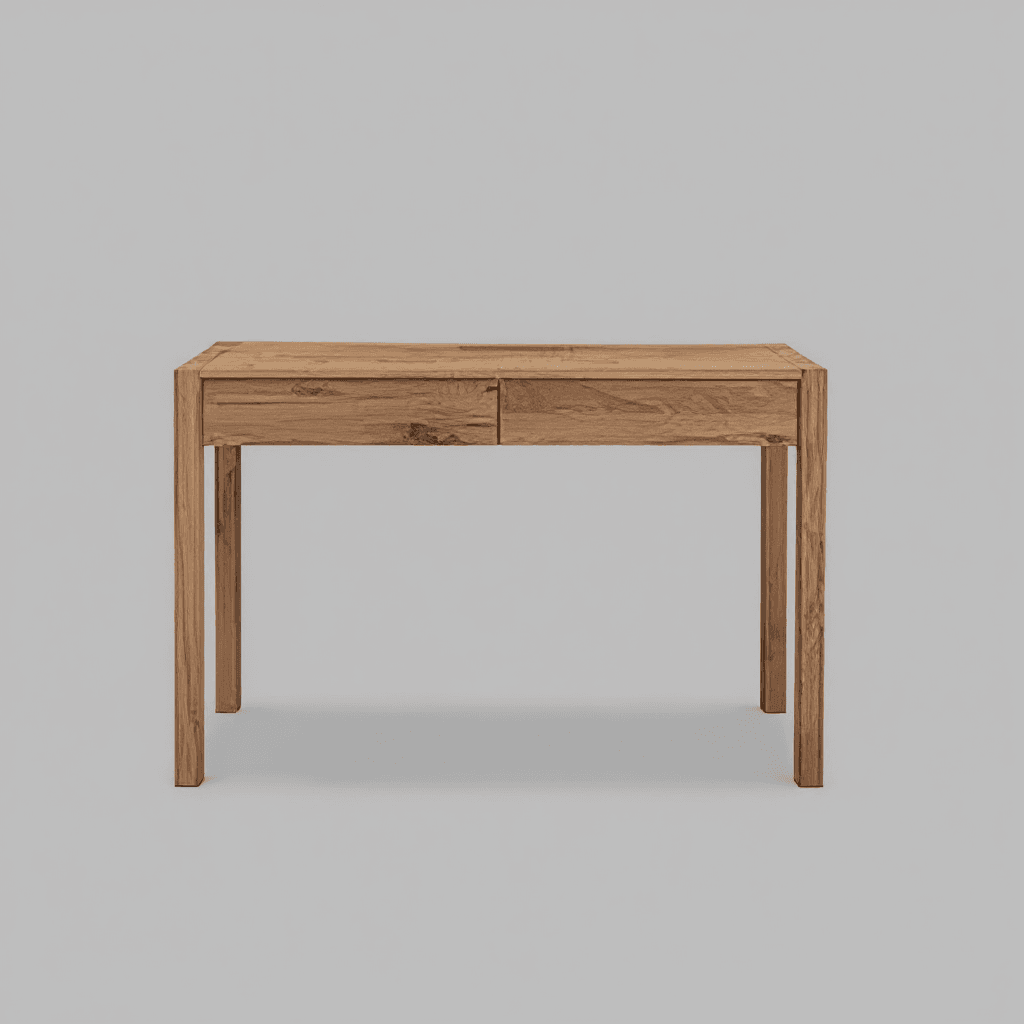 Ergonomic Solid Wood Study Desk