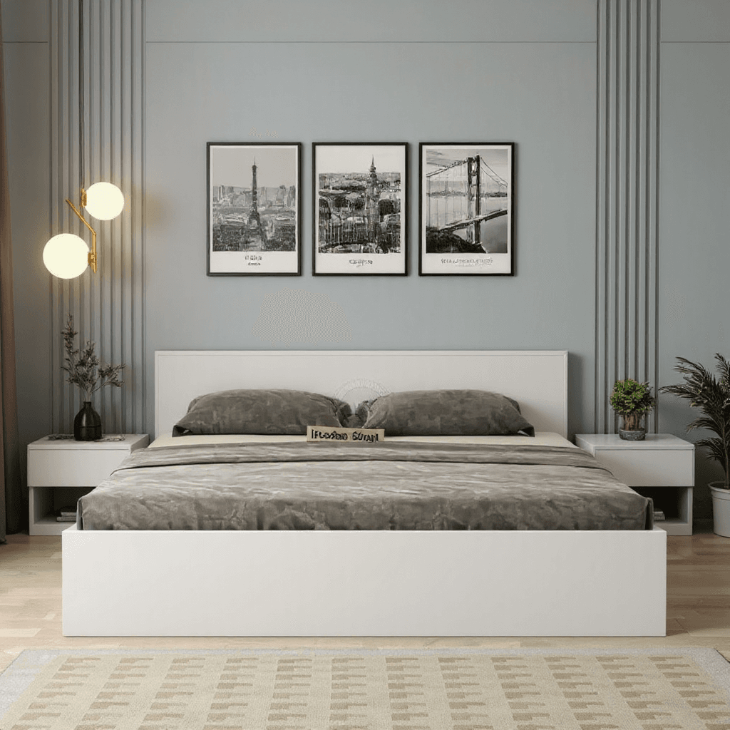King Size Hydraulic Storage Bed