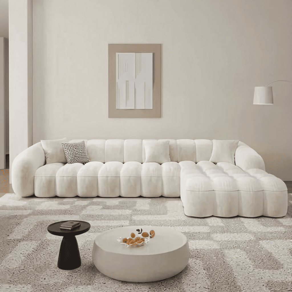 Custom Boucle Sofa Set