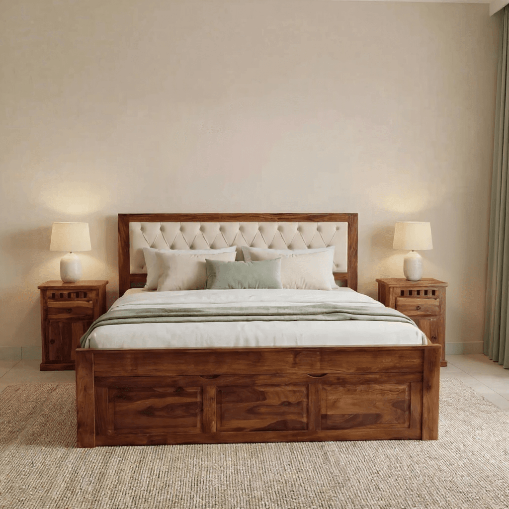 King Size Hydraulic Storage Bed Set