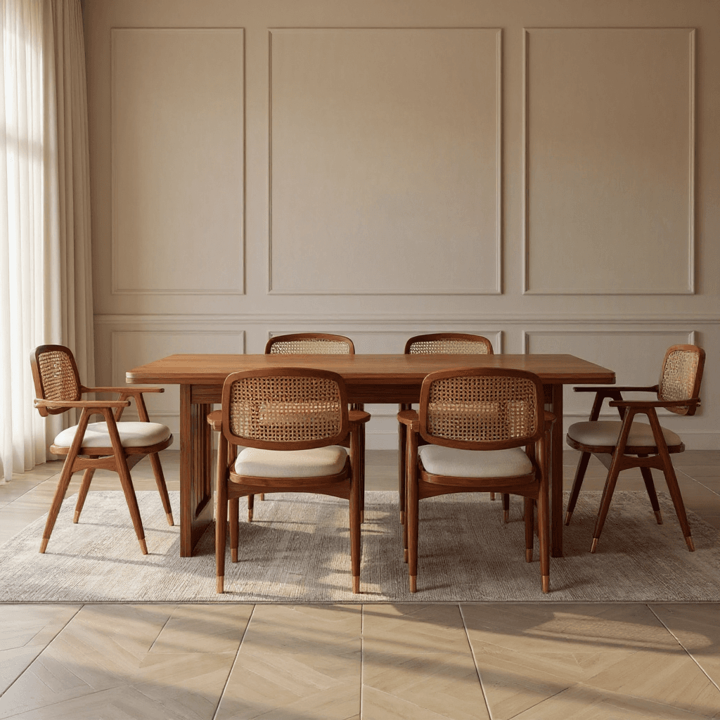 Marble Top Dining Table Set