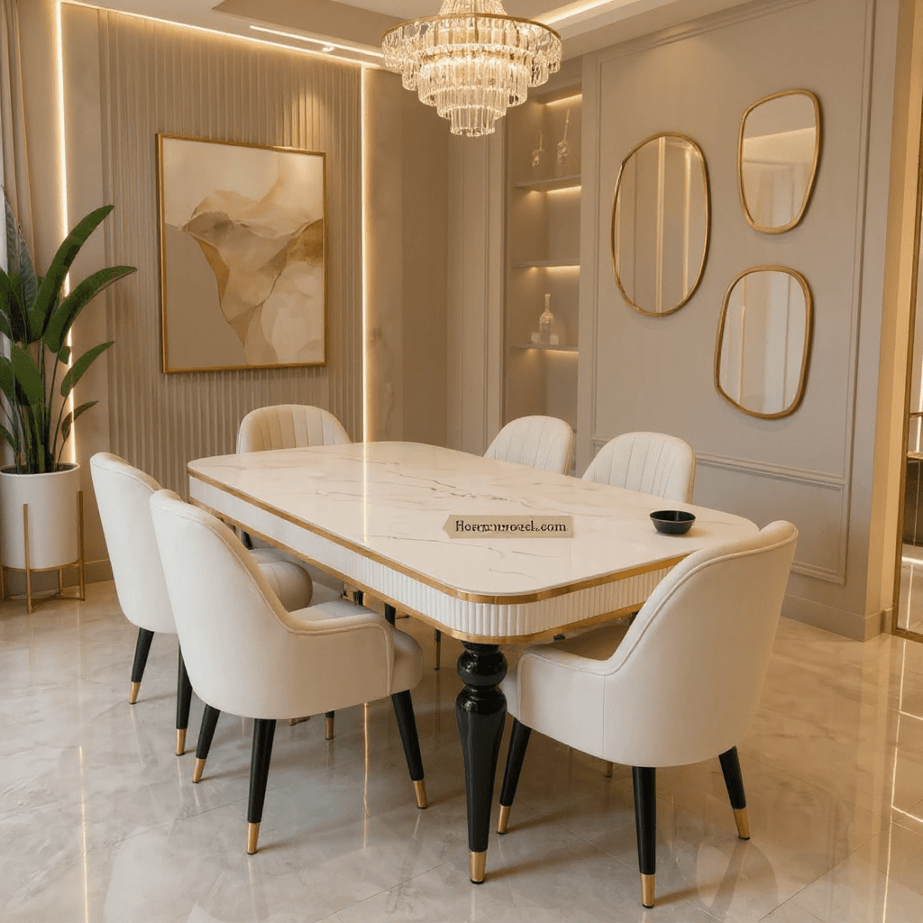 6 Seater Dining Table Set