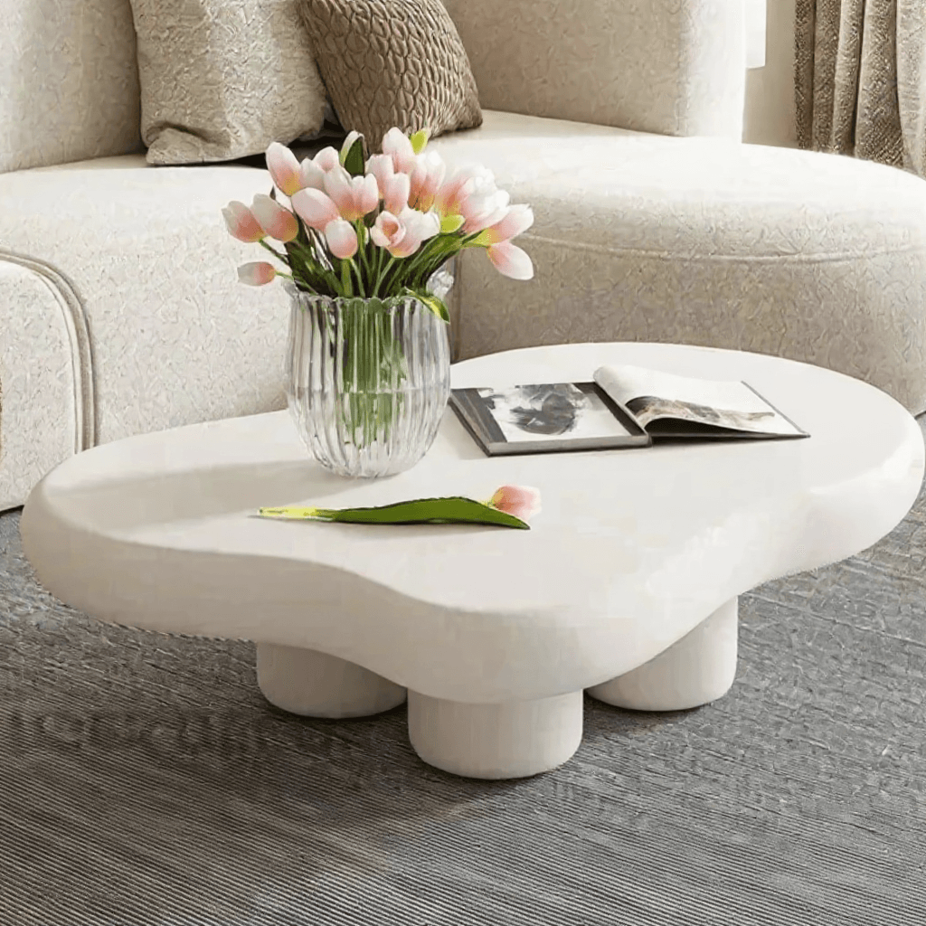 Custom 4‑Seater Curved Sofa with Coffee Table