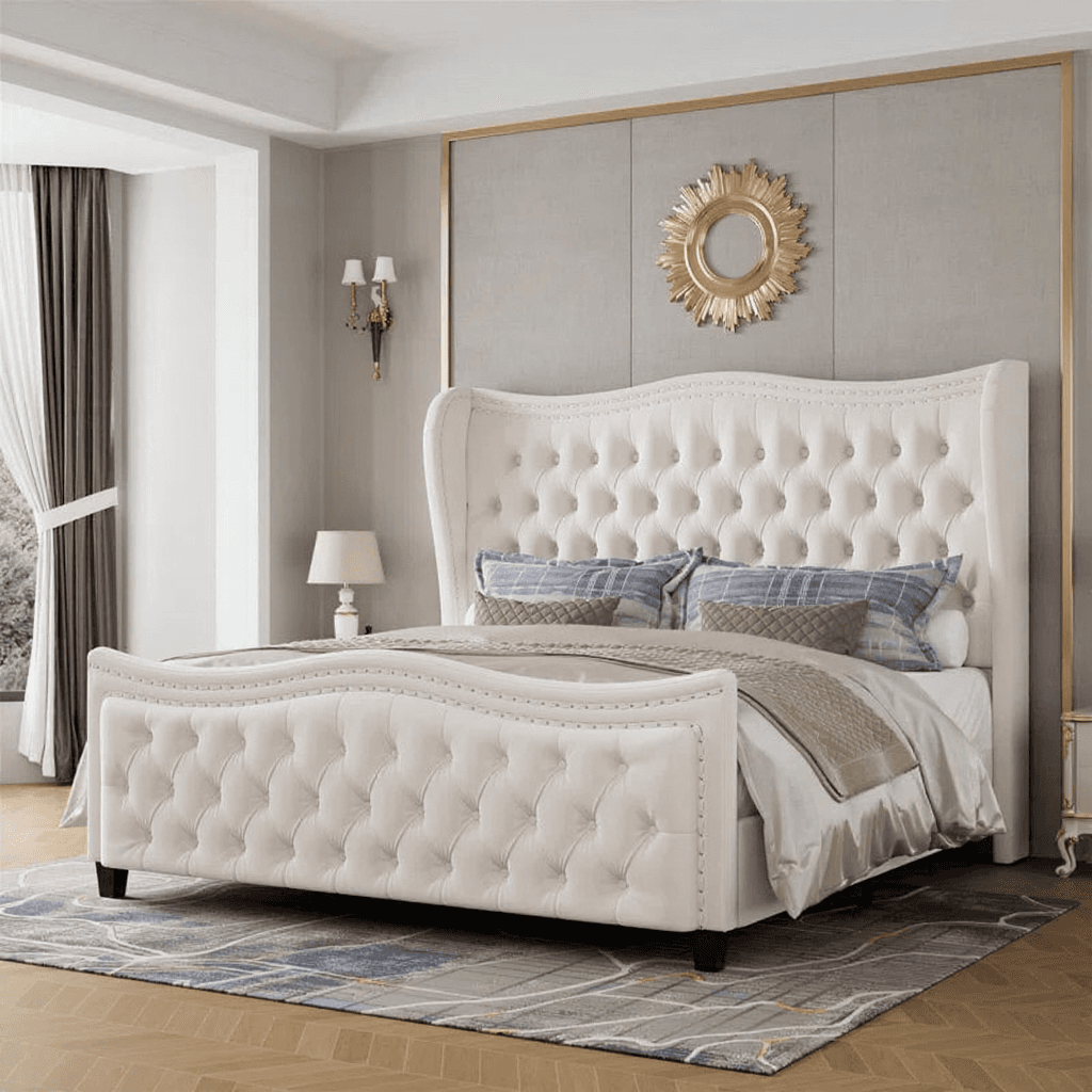 King Hydraulic Storage Bed Set